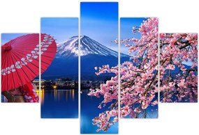 Tablou - cu privire la munte - Japonia (150x105 cm)