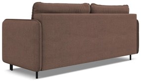 Canapea roz extensibilă/cu spațiu de depozitare 226 cm Luana – Makamii