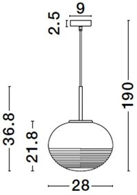 Lustra, Pendul design modern MAEVE