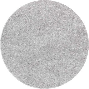 vidaXL Covor Shaggy Antiderapant Gri 160 x 160 cm PP