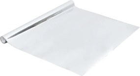 vidaXL Folie mobilier autoadezivă argintiu extralucios 500x90 cm PVC