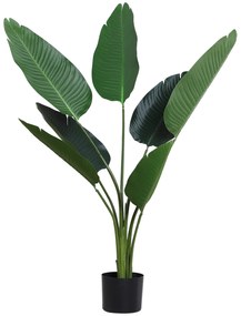 Outsunny Planta Artificiala Pasarea Paradisului Inalta 120cm, Planta Artificiala Strelitzia pentru Interior si Exterior cu Ghiveci | Aosom Romania