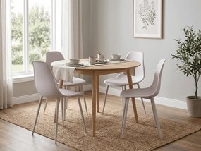 Scaun bucatarie OSAKA plastic, roz gri