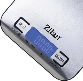 Cantar alimentar digital Zilan ZLN2984 Gri, capacitate 5000g, inchidere automata