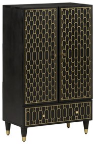 vidaXL Dulap înalt, 60x33x100 cm, lemn masiv de mango