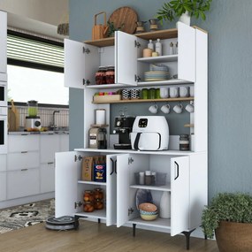 Dulap Jevy Walnut and White