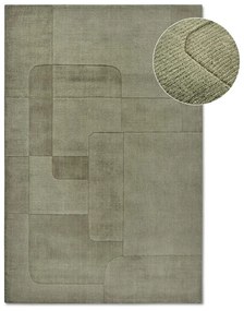 Covor verde țesut manual din lână 80x150 cm Charlotte – Villeroy&Boch