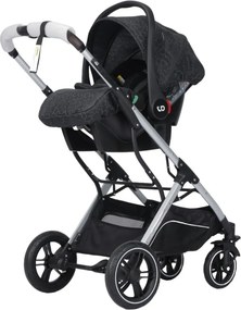 Carucior nou nascuti 3 in 1 NOVOKIDS™ H3100 series, Cu geanta bebe, Cadru Aluminiu, Amortizoare, Roti din cauciuc plin AVE, Landou, Scoica auto,