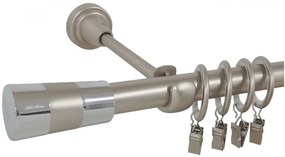 Galerie simpla VALEO /19 - CROM MAT (Alege marime: 400 cm)