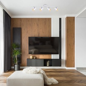 Lustra cu 4 spoturi design industrial Konrad alb 5357 RX