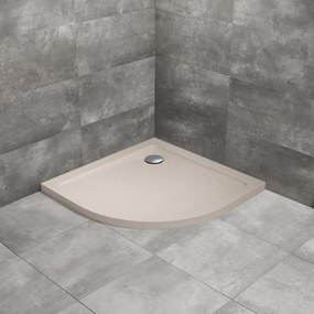 Cadita dus semirotunda Radaway Doros A Stone 90x90 cm acril casmir