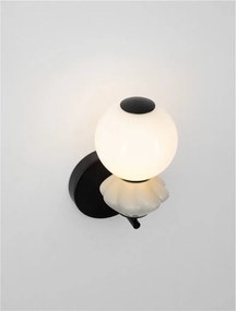 Aplica LED decorativa ceramica gri, alb, PALLINA