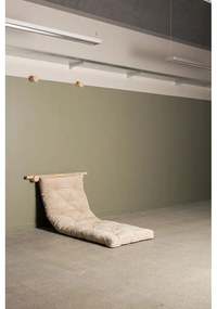 Fotoliu maro deschis cu tapițerie din catifea reiată Hooked – Karup Design