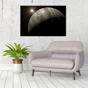 Tablou cu planetă în cosmos (90x60 cm)