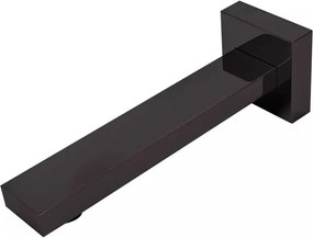 Pipa cada FDesign Inula design dreptunghiular negru mat 20 cm