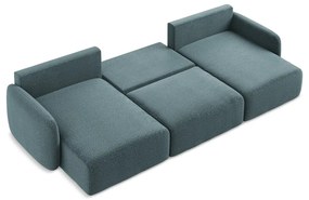 Colțar turcoaz extensibil/cu spațiu de depozitare Kalena – Makamii