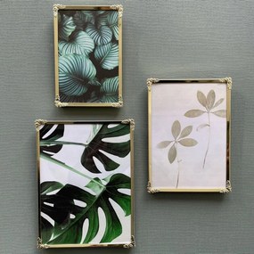 Ramă foto aurie de sine stătătoare/de suspendat din metal 16x21 cm Decora – Zilverstad