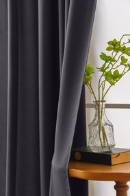 Draperie gri închis OXFORD 140x270 cm Agatat: Rejansa