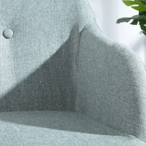 Bancheta tapitata cu brate si picioare din lemn Scandinavia, lime A-37928 VC