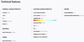 Spot LED incastrabil TULIPA White recessed downlight 10W 24° 3000K CRI90 dali IP44