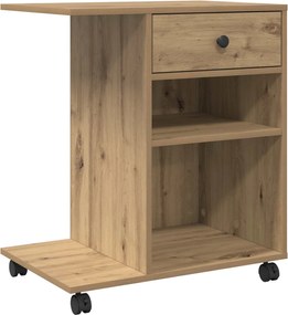 vidaXL Suport pentru imprimantă Stejar artizanal 60 x 40 x 68.5 cm