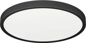 Eglo 901326-LED Plafonieră de baie FUEVA LED/14,2 W/230 V/Ø 27,8 cm/IP44 negru