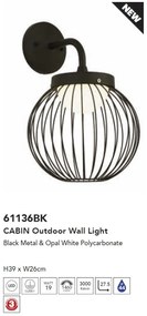 Aplica LED de perete exterior IP44 Cabin