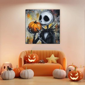 DUBLEZ | Tablou din lemn inspirat din film - Jack Skellington