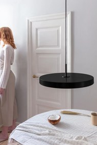 Lustra LED design scandinav Asteria medium - black/ auriu