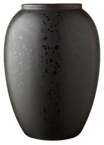 Vază din gresie Bitz Basics Black, înălțime 20 cm, negru