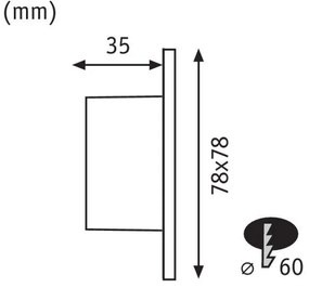 Paulmann 92922 - LED/1,7W Iluminat scară WAND 230V