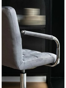 Scaun de birou Seattle  (gri + argintiu). 1098710