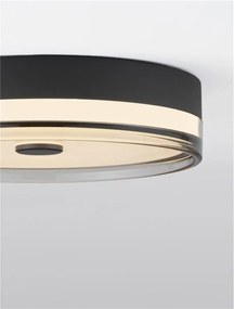 Plafoniera LED HELIOS negru D-40cm