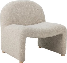 Fotoliu crem cu tapițerie din țesătură bouclé Neel – Bloomingville