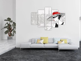 Tablou - Doamna la oraș (150x105 cm)