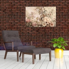 Tablou - Vintage pictura pasăre (90x60 cm)