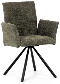 Set de scaune de sufragerie cu mecanism deîntoarcere DCH-W1117 GRN2, 2 buc.