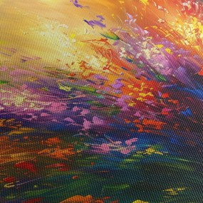 Tablou - Abstracție de flori (90x60 cm)
