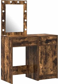 vidaXL Masă de Machiaj 2 pcs Maro 50 x 41 x 135 cm Lemn compozit