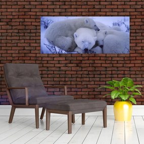 Tablou - Urși polari (120x50 cm)