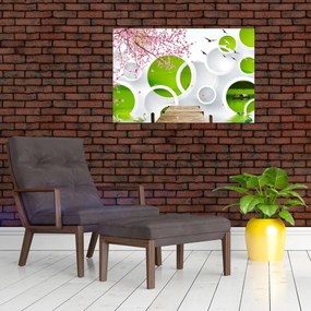 Tablou - Ponton peste lac (90x60 cm)