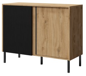 Dulap Munkki 4 (stejar + negru). 1087319