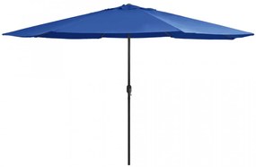 Umbrelă de soare de exterior, stâlp metalic, azuriu, 400 cm