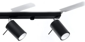 Lampă spot RING 4L 4xGU10/40W/230V negru