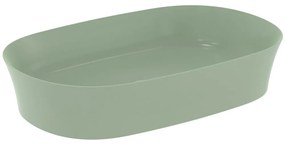 Lavoar pe blat verde lucios 60 cm, oval, fara preaplin, Ideal Standard Ipalyss Verde lucios