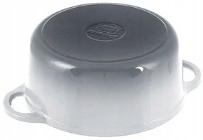 Oala din fonta cu capac Kinghoff KH 1520, 2.4 L, 21 cm, Emailata, Inductie, Gri