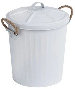 Coș de gunoi din inox Wenko, alb