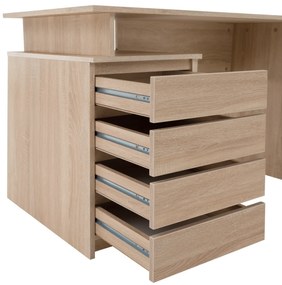 Masă de birou HANY NEW, stejar sonoma