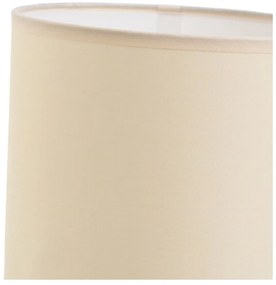 Veioză cărămizie/crem cu abajur textil (înălțime 39 cm) – Casa Selección