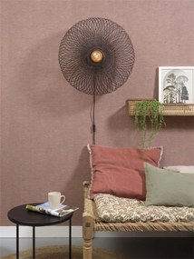 Aplica eco din bambus Cango negru, 60x25cm